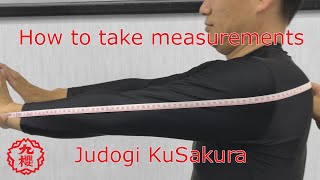 How to take measurements  Judogi KuSakura [upl. by Newhall]