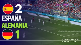 ⚽ España 21 Alemania 🏆 EURO 2024 Highlights simulación y recreación de videojuego [upl. by Clea]