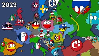 History of Europe 19002024 Countryballs Best version [upl. by Hnilym]