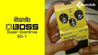 Servis Boss Super Overdrive SD1 repair [upl. by Ailel857]