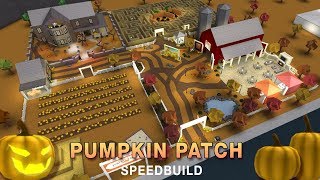 Roblox Bloxburg  Halloween Pumpkin Patch Speedbuild [upl. by Leavelle]