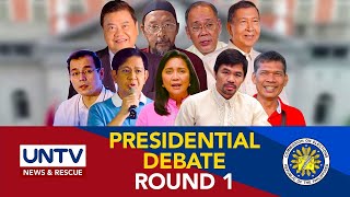 The First Presidential Debate Comelec PiliPinas Debates 2022  March 19 2022 [upl. by Iana]