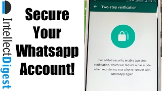 How To Secure Your Whatsapp Account With 2 Step Verification Security Feature Video Tutorial [upl. by Gawen]