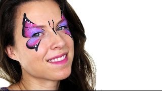 Basic Butterfly Face Painting Tutorial [upl. by Fredia]