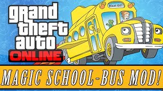 GTA 5 Online  New quotMagic School Busquot Mod  Fly Above amp Underwater GTA 5 MODS [upl. by Hayyikaz]