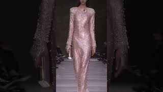 giorgioarmani couture fallwinter2024 fashionshow armani privé pearls shimmer paris [upl. by Seward362]