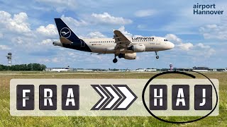 Lufthansa landing at Hannover airport HAJ  Airbus A319 [upl. by Aixela]