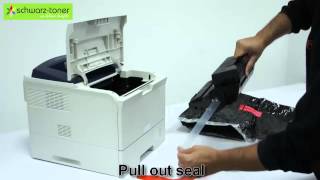 Xerox Phaser 3600 Toner Cartridge Replacement  user guide 106R01370106R01371106R01372 [upl. by Seys]