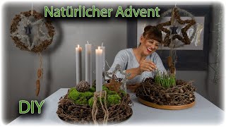 SO SCHÖN NATÜRLICH  WEIHNACHTSDEKO IM NATURLOOK SELBER MACHEN [upl. by Saxena]