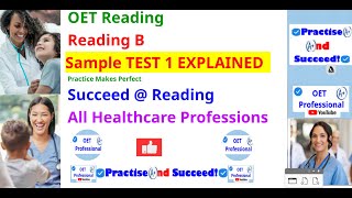 OET Sample Test 2 Reading B Explained [upl. by Kilbride]