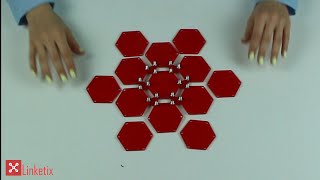 Auxetic Material Pattern Hexagons [upl. by Assyram]