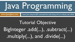 Learn Java Programming  BigInteger Basic Math Methods [upl. by Scammon717]