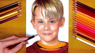 Drawing Kevin McCallister from Home Alone  Timelapse [upl. by Alliber]