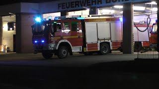 E  57 Sirenen Alarm  Anrückende FFLER  Einsatzafahrten zur Rauchentwicklung im Kino [upl. by Meibers]