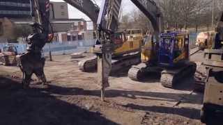 Bridge Demolition  Belgrave Flyover  Aerial Timelapse  Live Action [upl. by Biron759]