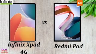 infinix Xpad 4G vs Xiaomi Redmi pad [upl. by Namsaj323]