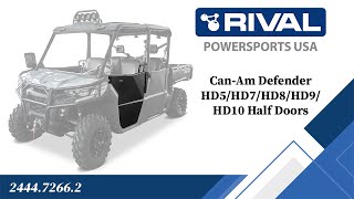 CanAm Defender Rival Half Doors Fitting VIdeo 244472662 [upl. by Pisarik]