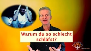 Warum du so schlecht schläfst Drei Fragenbesser Einschlafen [upl. by Airpal]