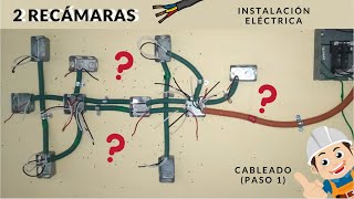 PASO 1¿CÓMO CABLEAR por colores  Instalación eléctrica para DOS RECÁMARAS Tutorial paso a paso [upl. by Asseneg]