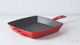 Staub Cast Iron Grill Pan – Ideal for Searing Grilling and Roasting [upl. by Juanne2]