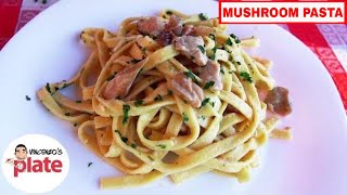 CREAMY MUSHROOM PASTA RECIPE  How to Make Tagliatelle ai Funghi Porcini [upl. by Cornie947]