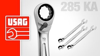 USAG 285 KA  Ratcheting wrench [upl. by Dnalevets119]