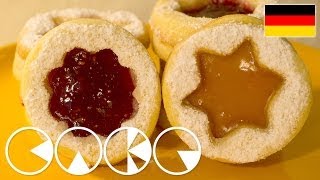 HILDABRÖTCHEN  SPITZBUBEN Weihnachtsplätzchen Rezept [upl. by Yleik]