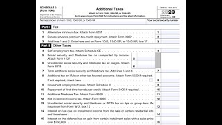 Preparing Form 1040 Lines 16 through 38  2023 Tax Returns [upl. by Mccallum]