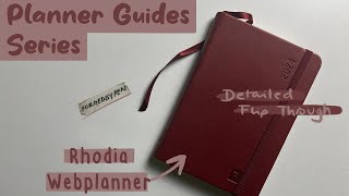 Rhodia Webplanner  Detailed Planner Flip Through  Planner Guides Series [upl. by Lillith]