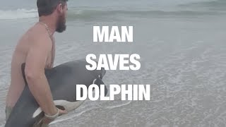 Incredible Rescue of Young Heavisides Dolphin Caught on Camera [upl. by Drofkcor]