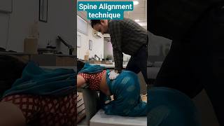 Spine Alignment technique chiropractic chiropractor wellness health backpain neckpain asmr [upl. by Girard752]