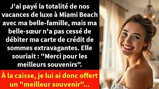 Jai payé la totalité de nos vacances de luxe à Miami Beach avec ma bellefamille [upl. by Ahseekat]