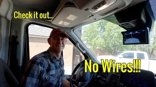 Wireless RV RearView Camera Install and Review  AUTOVOX Solar4 in a Ford Transit  Winnebago EKKO [upl. by Jude]