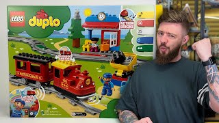 POCIĄG PAROWY 🚂 LEGO DUPLO 10874 RECENZJA [upl. by Otrebile622]