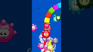 OGGY AND JACK Gameplay Worms zoneio snake game 2023 wako [upl. by Nolie]