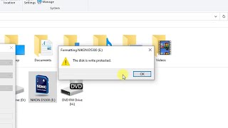 How to fix The disk is write protected error on Removable storage [upl. by Barta]