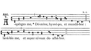 Gregorian Chant  Julian D Jankowski  Asperges Me I ad libitum Antiphon [upl. by Waldack]