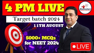 Biology l 4 PM Live l 5000 MCQs for NEET 2024 I Dr Geetendra Sir [upl. by Atina]