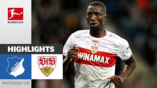 VfB Dominated With 56 Points Into the Break  Hoffenheim  Stuttgart 03  Highlights  Matchday 26 [upl. by Akehsay]