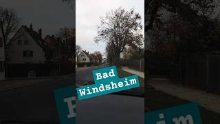 Bad Windsheim  Fahrt durch den Ort verkehr strasse [upl. by Nnylaehs]