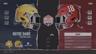 FIESTA BOWL 7 Notre Dame V 2 Alabama YEAR 1 [upl. by Huxley]