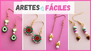 ⭕COMO HACER ARETES DE FLECOS MULTICOLOR ARETES EN MOSTACILLA PASO A PASO [upl. by Colt]