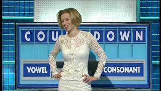 Rachel Riley  Tight White Lacy Seethrough Dress  28Mar11 [upl. by Borden647]