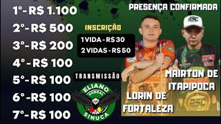 Torneio de sinuca  Fortaleza [upl. by Lewert]