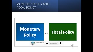 Monetary Policy and Fiscal Policy  What is Fiscal Policy  What is Monetary Policy monetary [upl. by Nednarb497]