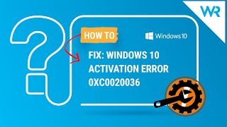 FIX Windows 10 Activation error 0xc0020036 [upl. by Nalid]