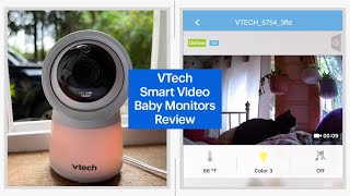 VTech Smart Video Baby Monitors Review VM5254 VM52542 amp RM5754HD [upl. by Esenwahs]