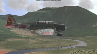 IL2 Sturmovik 2001  B5N2 Kate  Torpedo attack in Pearl Harbour [upl. by Youlton629]