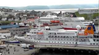 Honningsvag Norway Cruise Pier [upl. by Ahsirtap296]