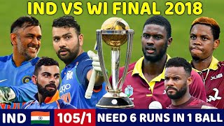 INDIA VS WEST INDIES ODI FINAL MATCH 2018  IND VS WI MOST SHOCKING MATCH EVER  ROHIT DHONI KOHLI [upl. by Jotham194]